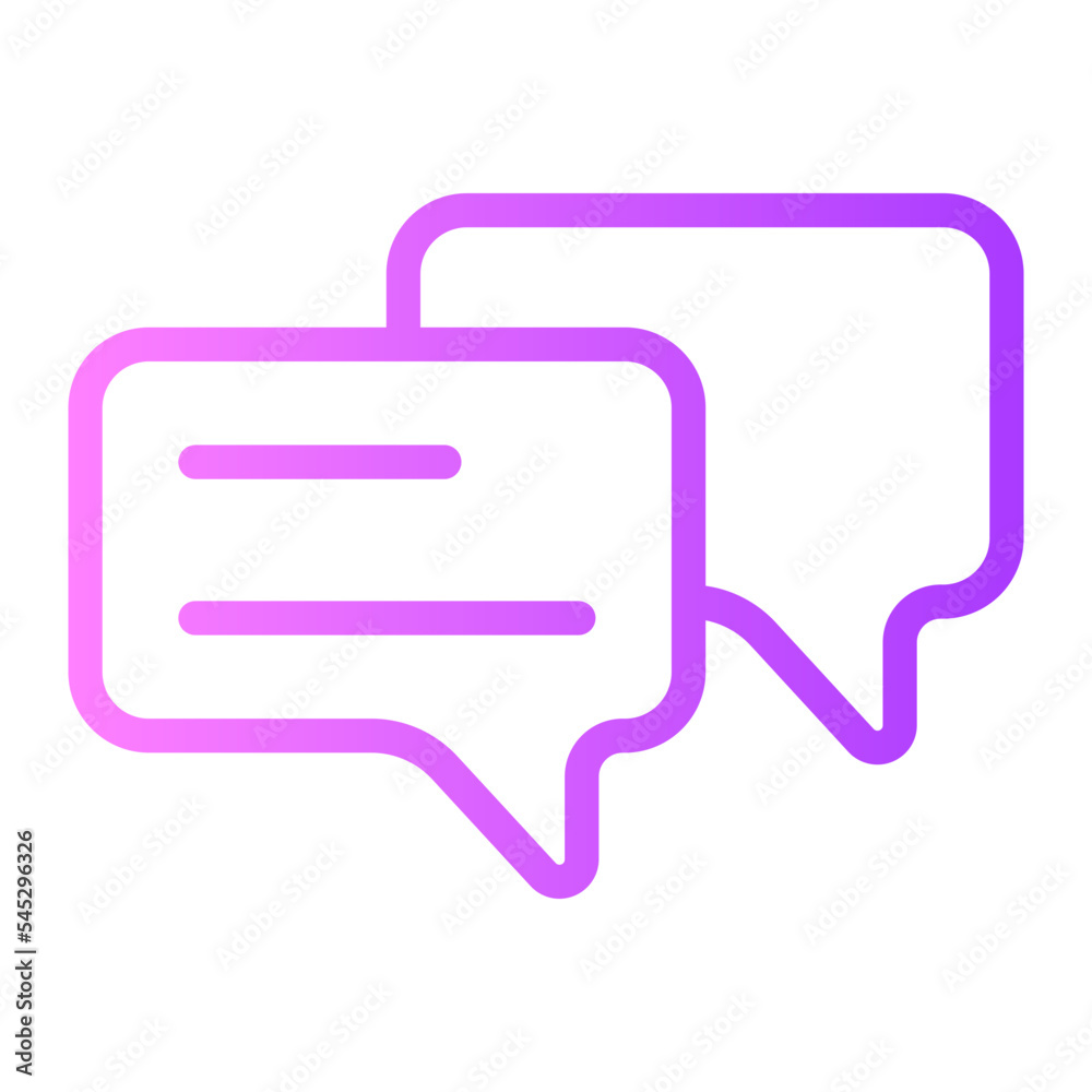 chat gradient icon chat gradient icon