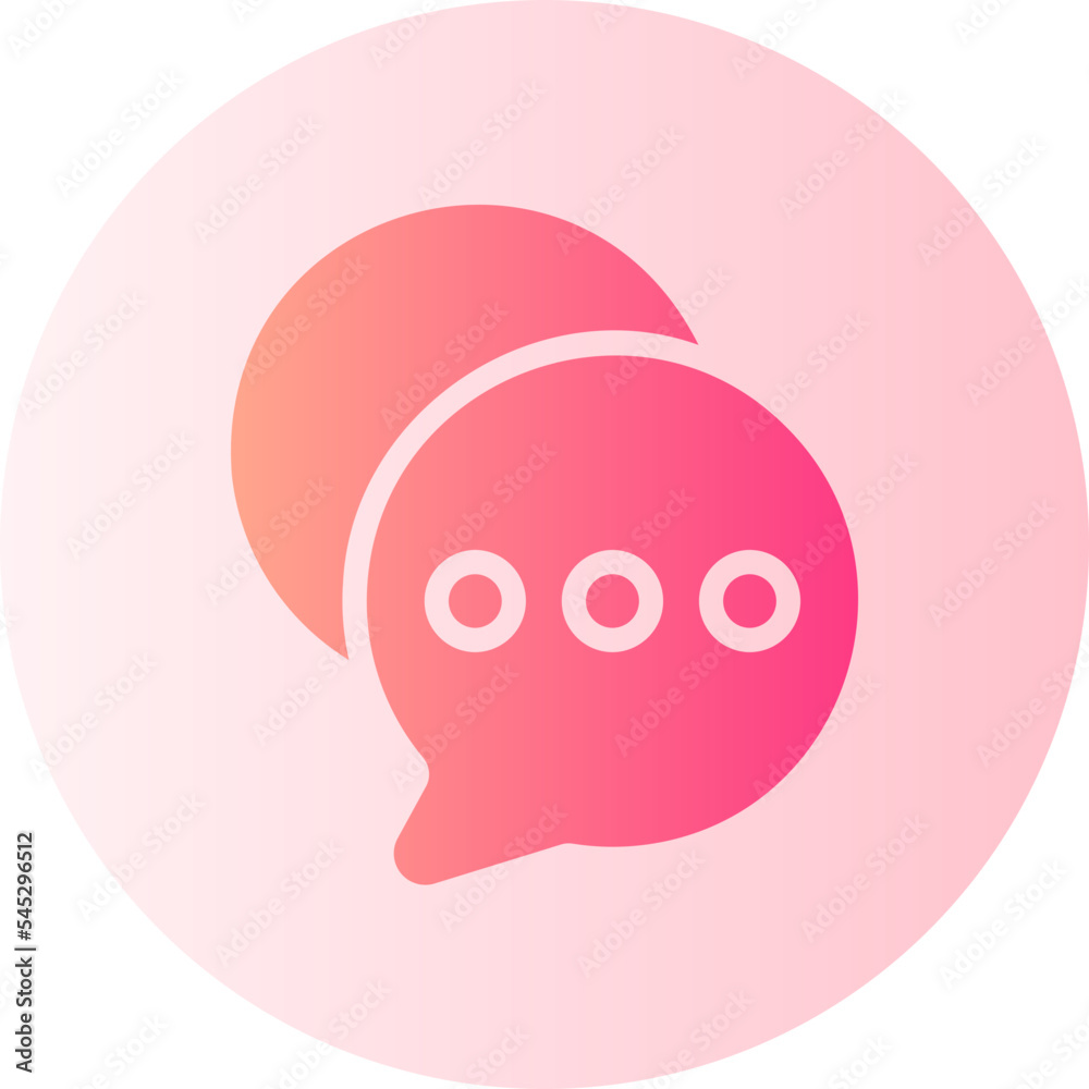 bubble speech gradient icon bubble speech gradient icon