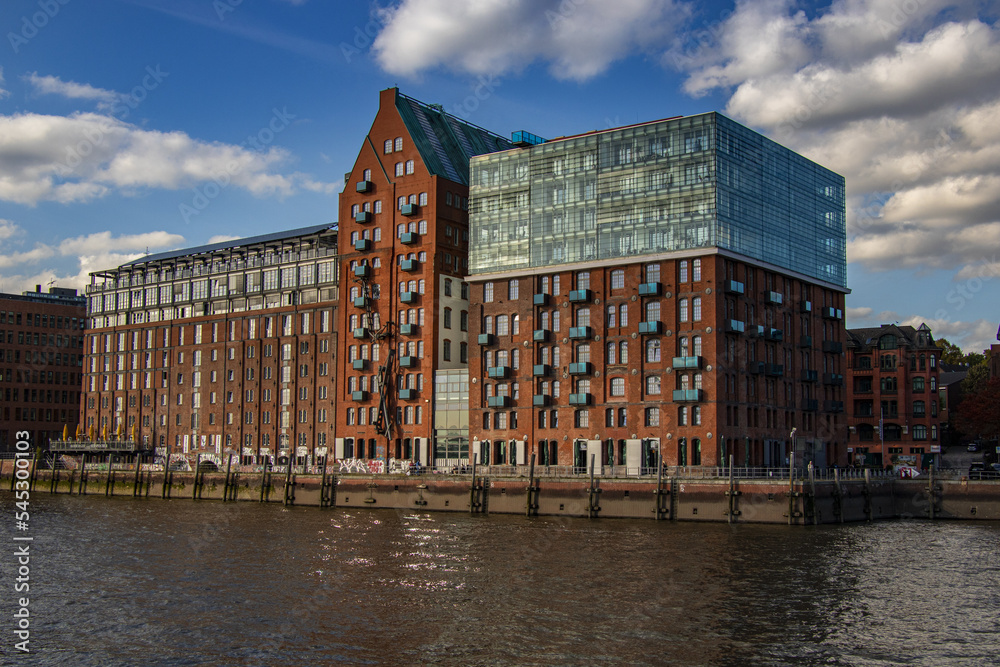 new modern architecture in the port of Hamburg
