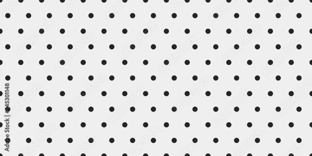 Polka dot pattern. Seamless pattern of black dots on a white canvas. For print and interior design, vector pattern. Polka dot pattern. Seamless pattern of black dots on a white canvas. For print and interior design, vector pattern.