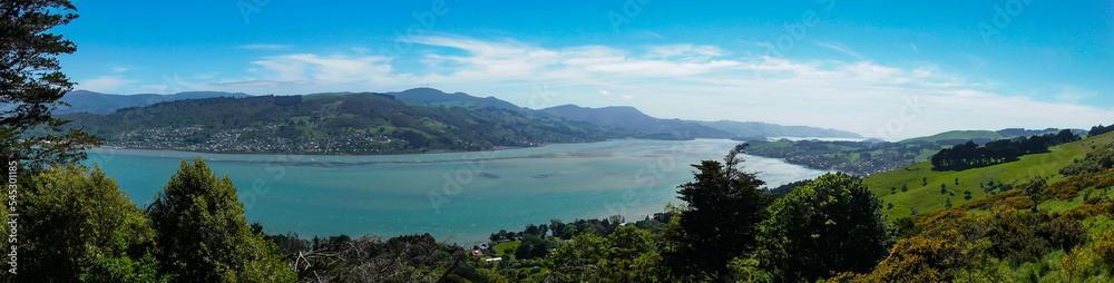 Panoramic View of the Otago Peninsula