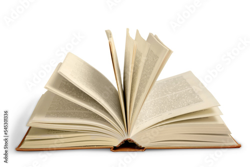 Canvas Print Open study book. Education concept