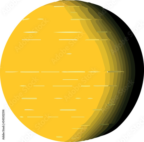 Space planets, asteroid, moon, fantastic world game vector .