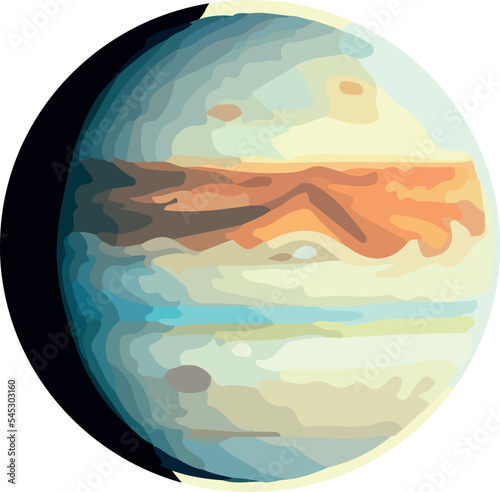Space planets, asteroid, moon, fantastic world game vector .