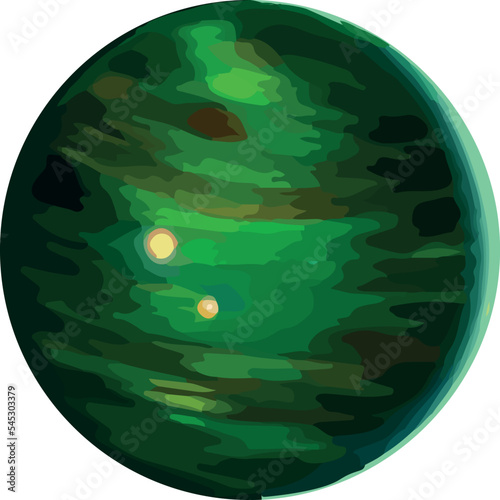 Space planets, asteroid, moon, fantastic world game vector .
