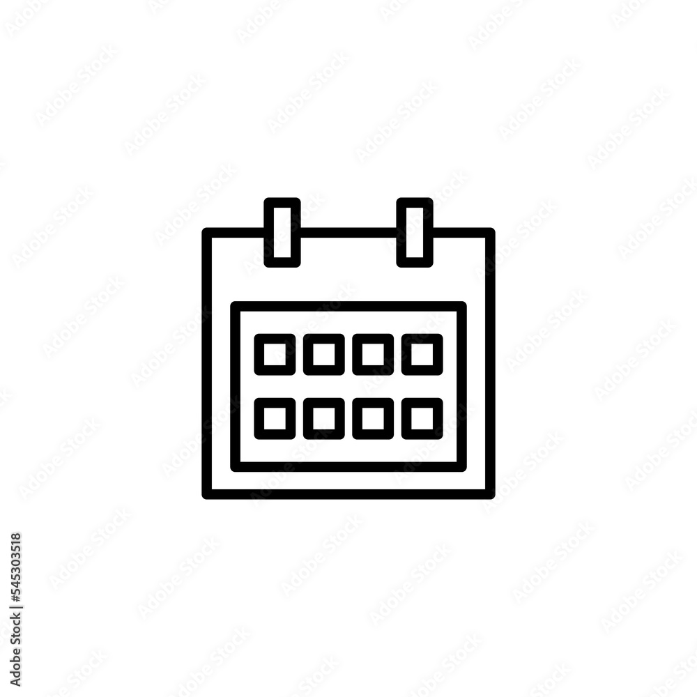 Calendar icon vector illustration. Calender sign and symbol. Schedule icon symbol Calendar icon vector illustration. Calender sign and symbol. Schedule icon symbol