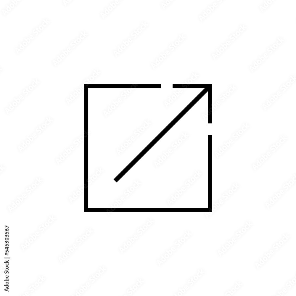 External link icon vector illustration. link sign and symbol. hyperlink symbol External link icon vector illustration. link sign and symbol. hyperlink symbol