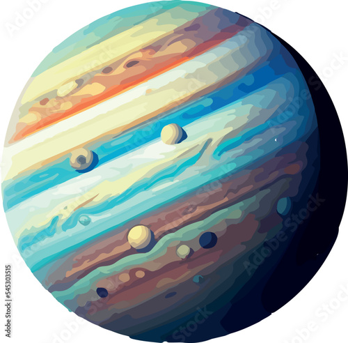 Space planets, asteroid, moon, fantastic world game vector .