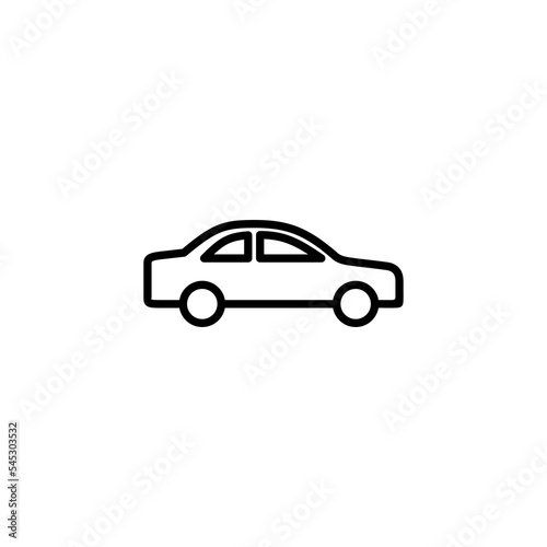 Fototapeta Naklejka Na Ścianę i Meble -  Car icon vector illustration. car sign and symbol. small sedan