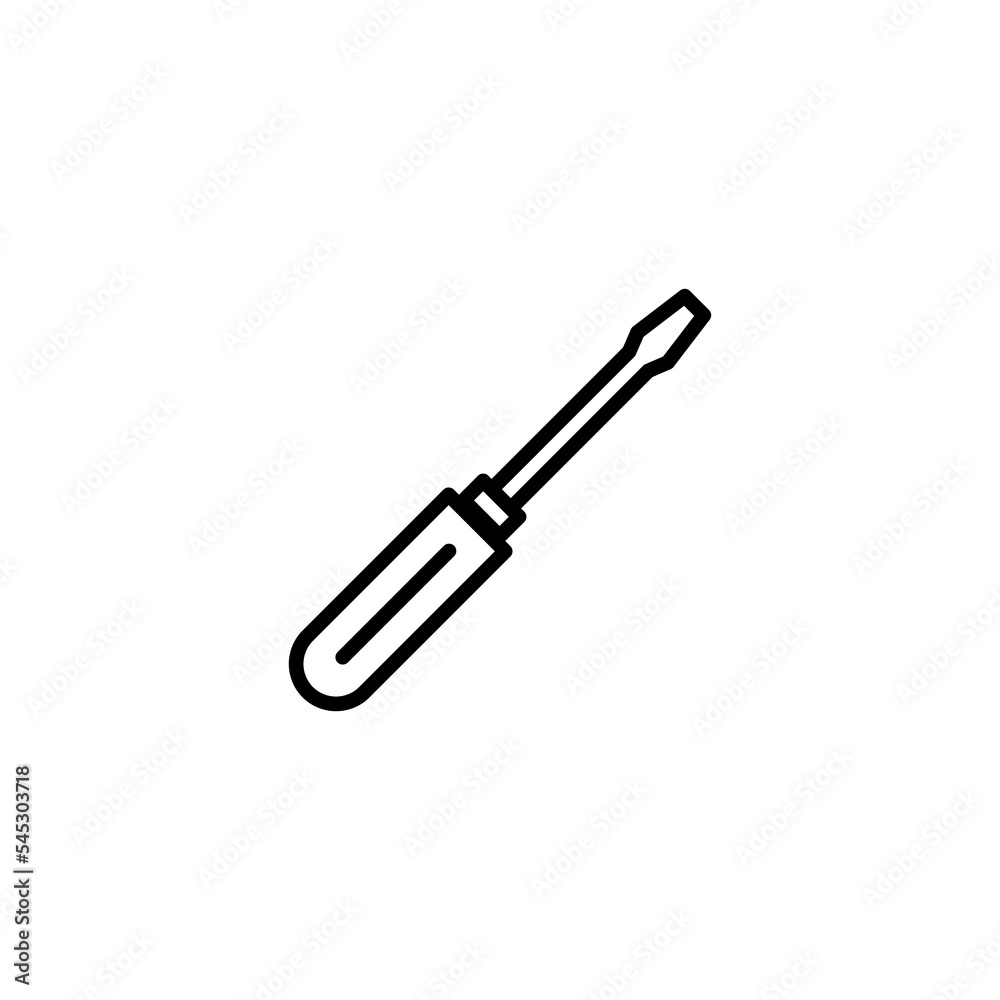 Screwdriver icon vector illustration. tools sign and symbol Screwdriver icon vector illustration. tools sign and symbol