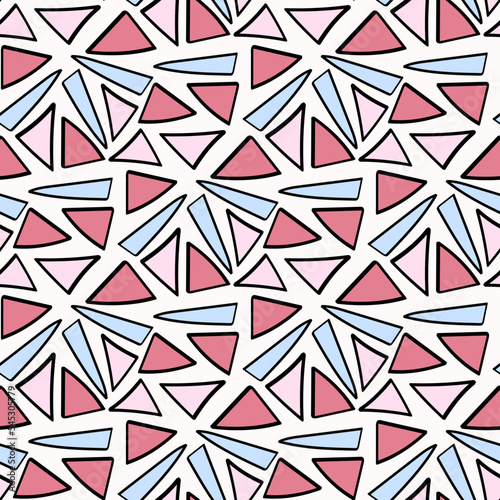 Abstract pastel candy color seamless pattern