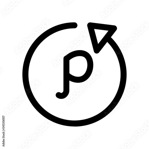 alphabet denseness density greek letter p solidity icon