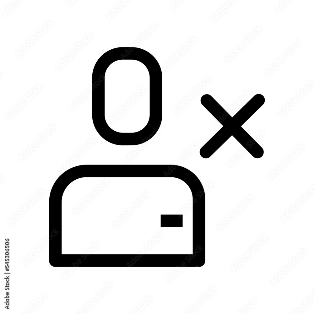 Account Delete Profile Reject Remove User Icon Account Delete Profile Reject Remove User Icon