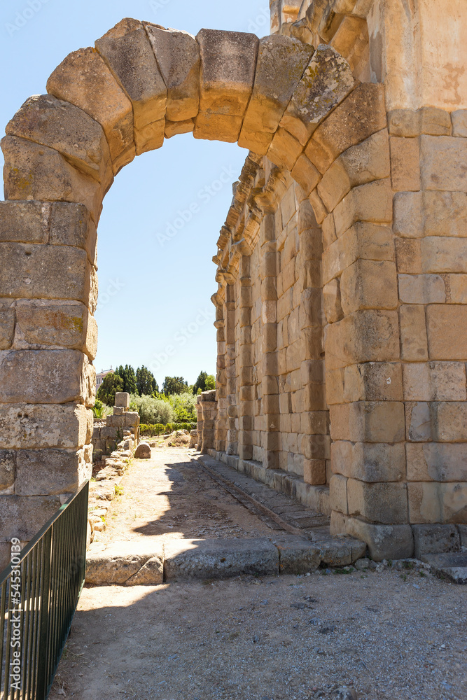 Architectural Sights of The Archaeological Park of Tindari (Roman Basilica), in Tindari, Messina Province, Italy. (Part I).