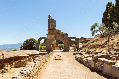 Architectural Sights of The Archaeological Park of Tindari (Roman Basilica), in Tindari, Messina Province, Italy. (Part I).