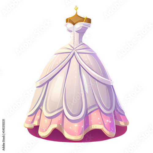 Dress Up Game Asset Princess with Transparent Background