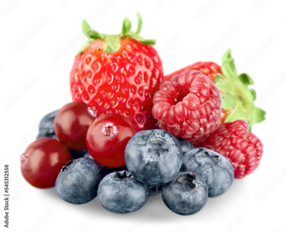 Collection colorful Berries. Sweet healthy concept Collection colorful Berries. Sweet healthy concept