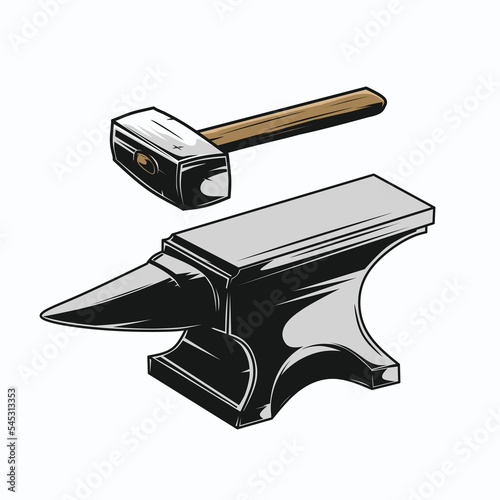 hammer and anvil illustration