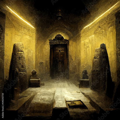 Obraz na płótnie inside an egyptian pyramid
pharaoh tomb
