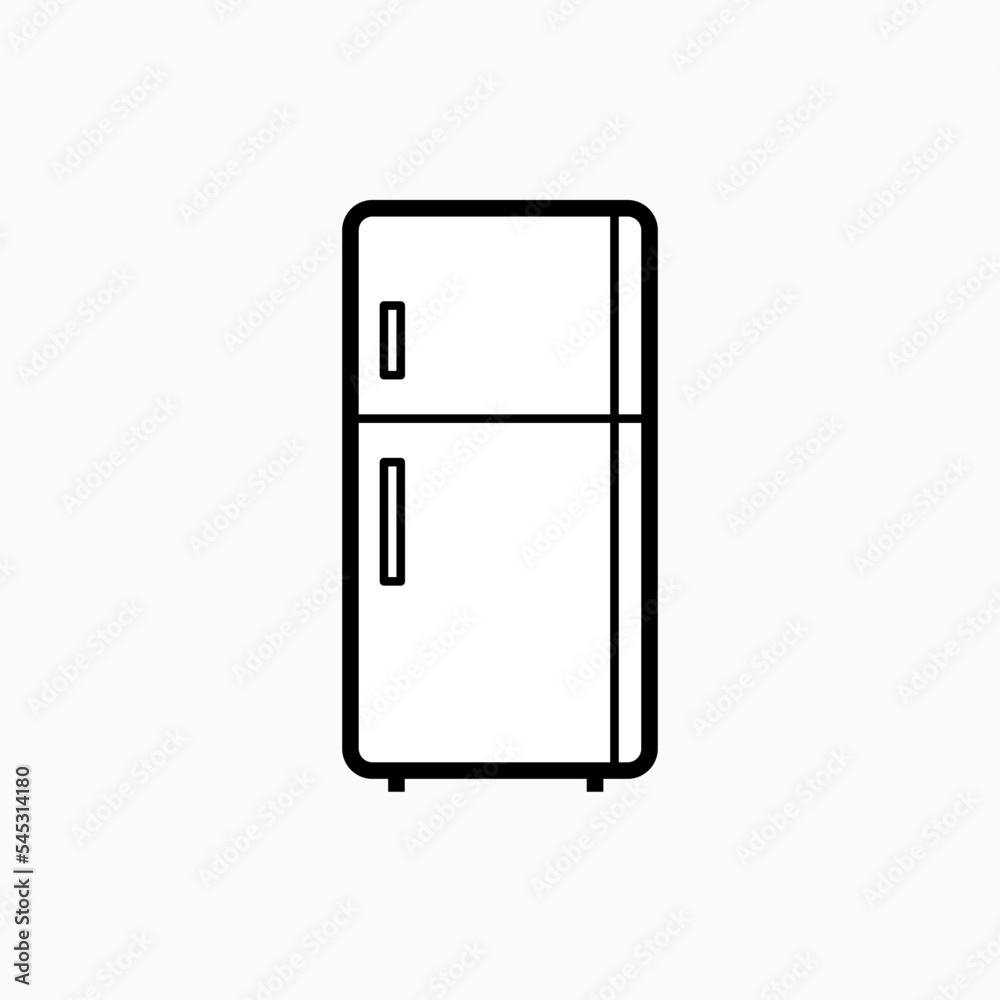 Freezer Icon - Vector, Sign and Symbol for Design, Presentation, Website or Apps Elements. Freezer Icon - Vector, Sign and Symbol for Design, Presentation, Website or Apps Elements.