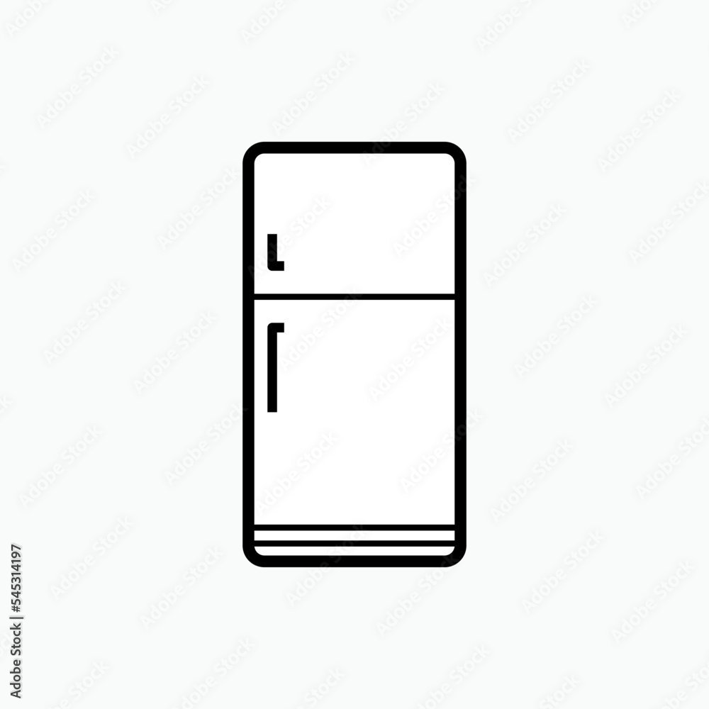 Freezer Icon - Vector, Sign and Symbol for Design, Presentation, Website or Apps Elements. Freezer Icon - Vector, Sign and Symbol for Design, Presentation, Website or Apps Elements.