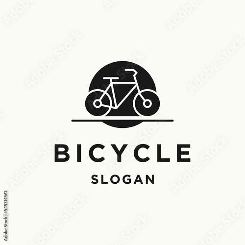 Bicycle logo icon design template