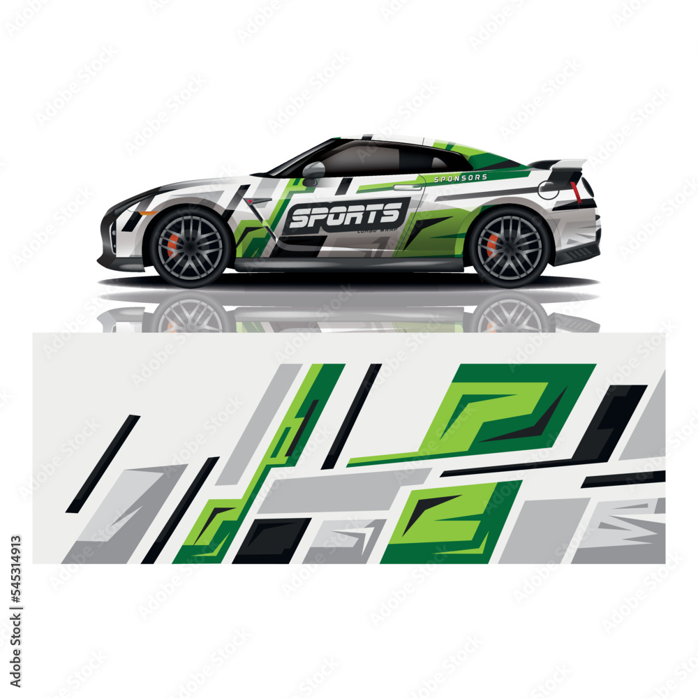 Car decal wrap design vector Car decal wrap design vector