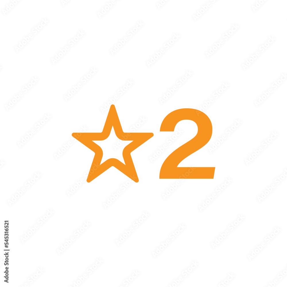 2 stars icon design template vector isolated illustration 2 stars icon design template vector isolated illustration