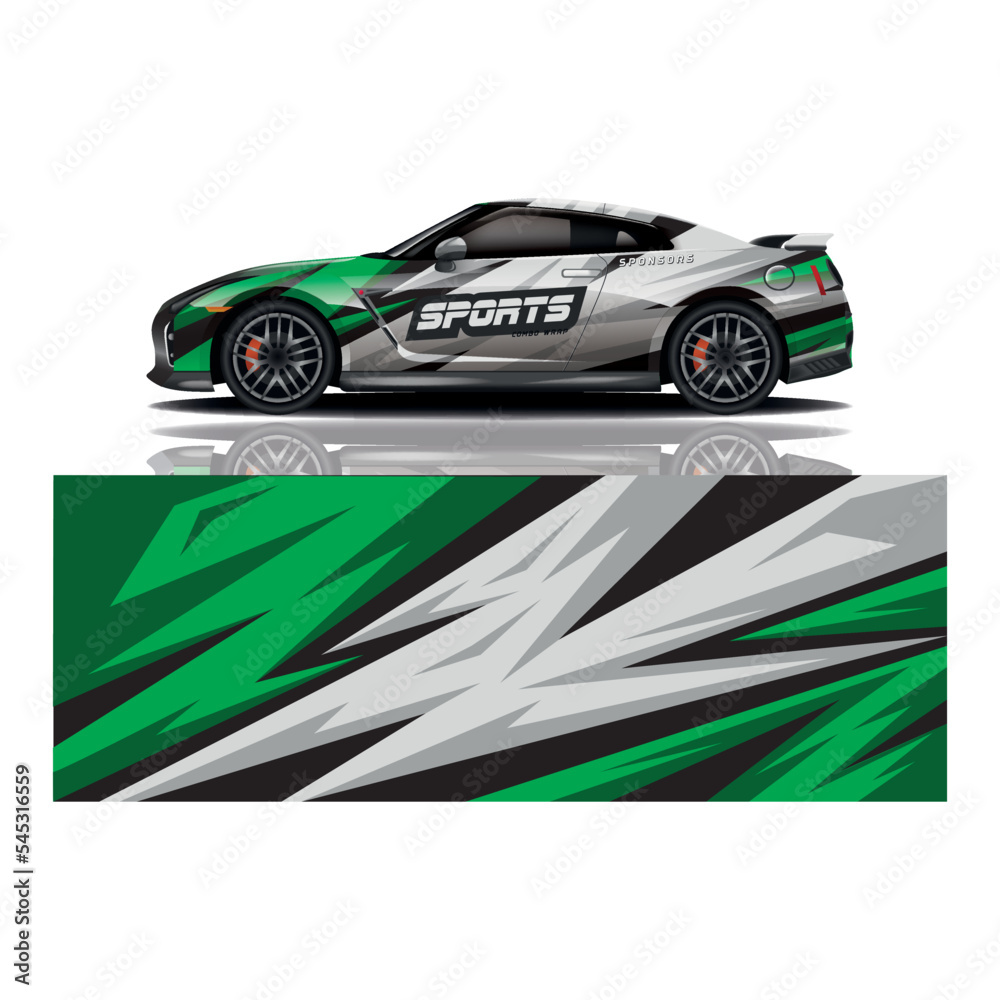 Car decal wrap design vector Car decal wrap design vector