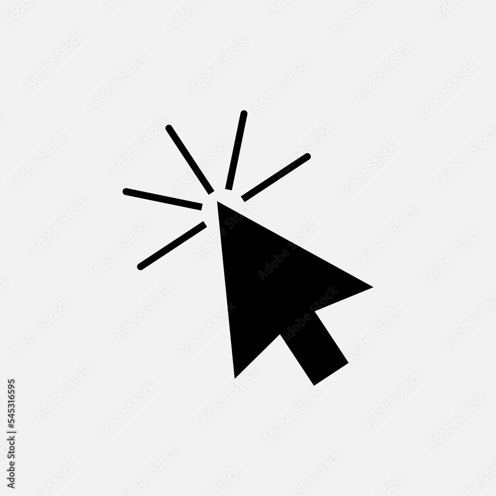 Cursor Icon. Pointer Illustrations - Vector, Sign and Symbol in Glyph Style for Design, Presentation, Website or Apps Elements. Cursor Icon. Pointer Illustrations - Vector, Sign and Symbol in Glyph Style for Design, Presentation, Website or Apps Elements.
