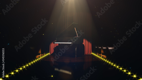 Photography 3D illustration Background for advertising and wallpaper in music   and sound scene