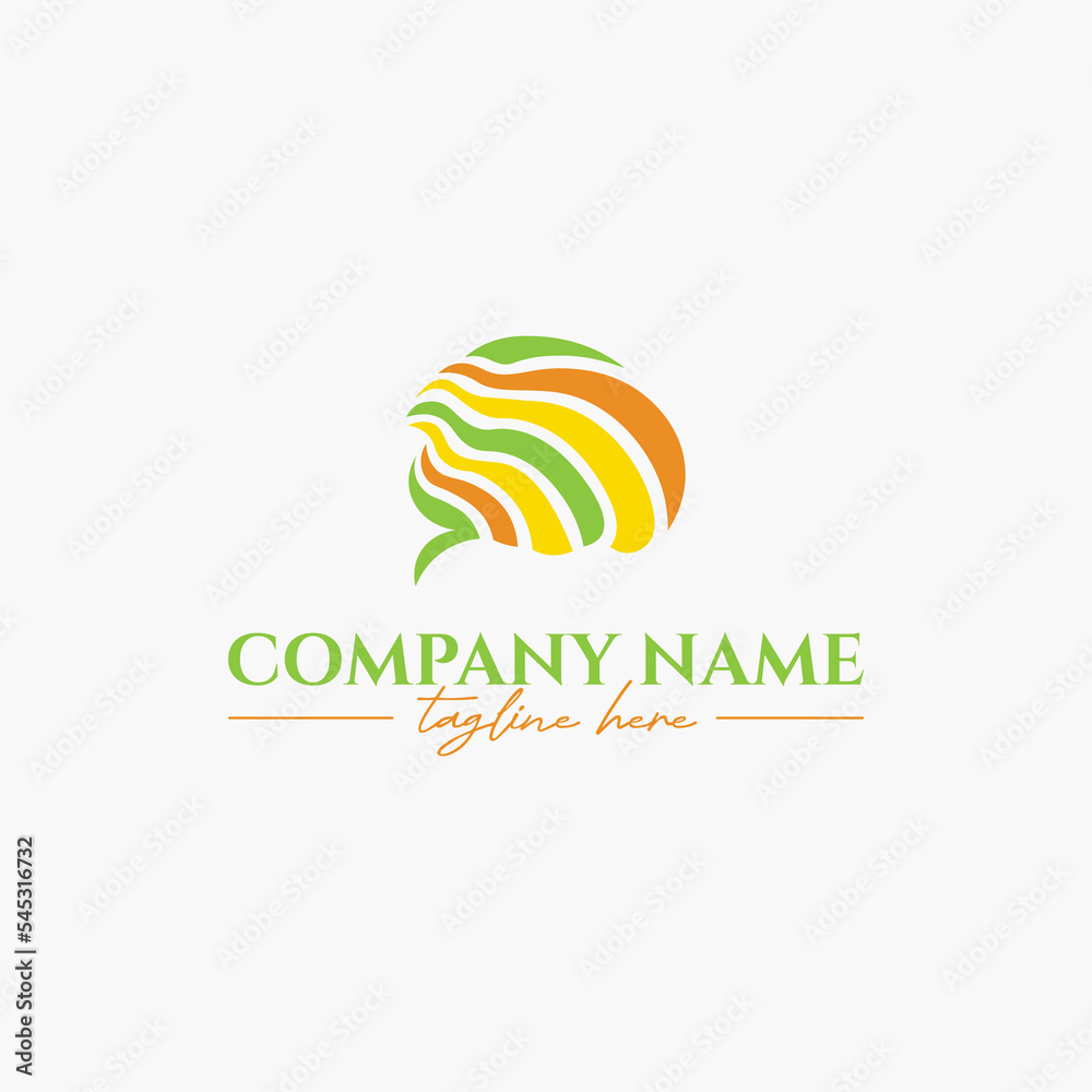 Abstract Colorful Brain Logo Ideas