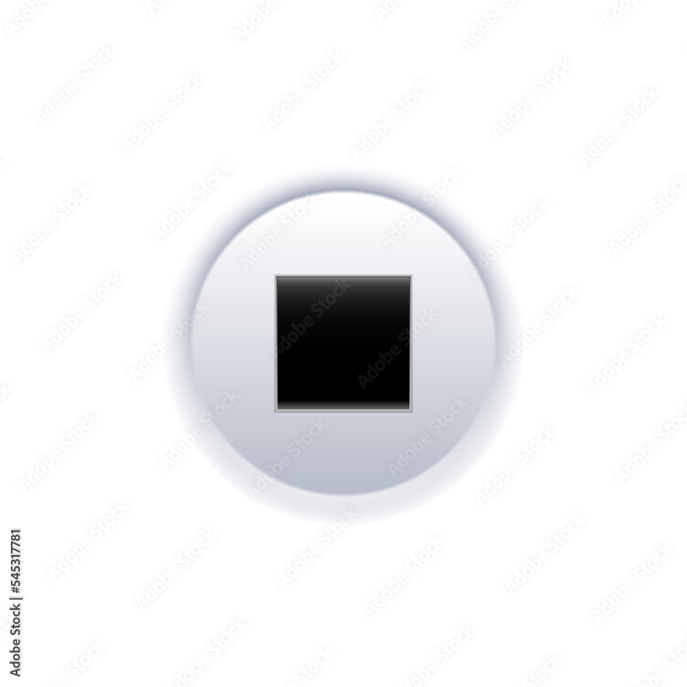 Stop button symbol graphic design. Stop button symbol graphic design.