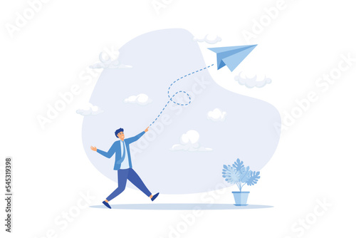 Start your own business, begin new company or launch new project, opportunity to get new job or entrepreneur small business concept, flat vector modern illustration