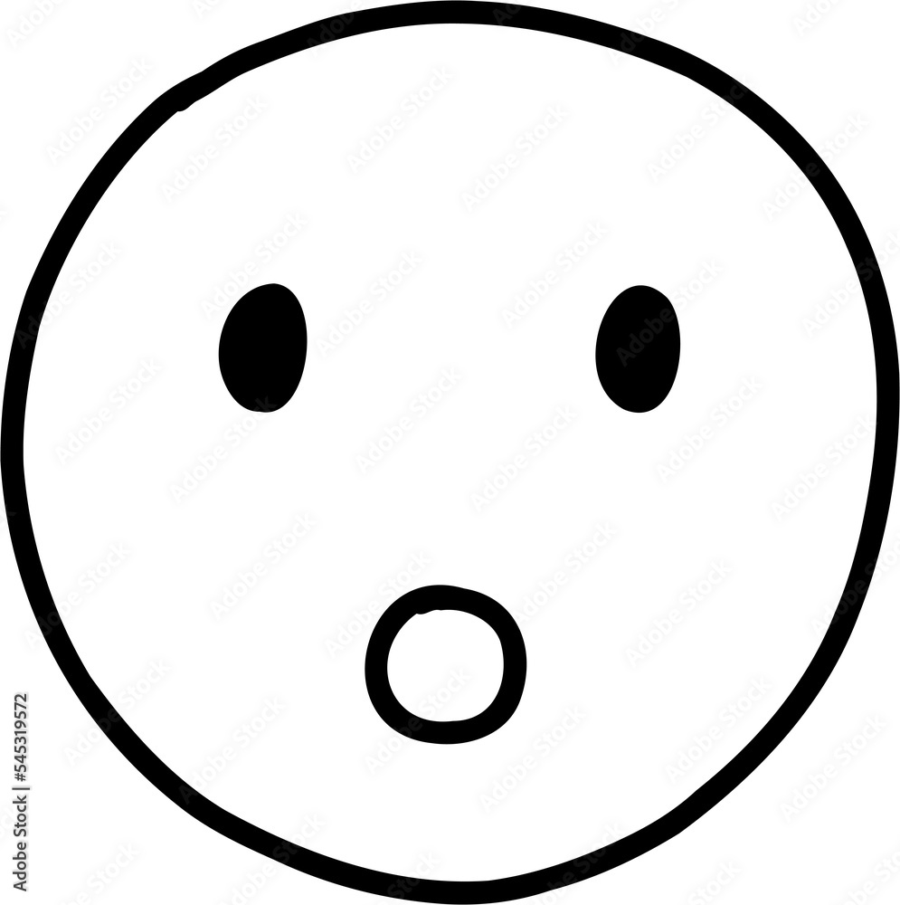 doodle freehand drawing of face expression. doodle freehand drawing of face expression.