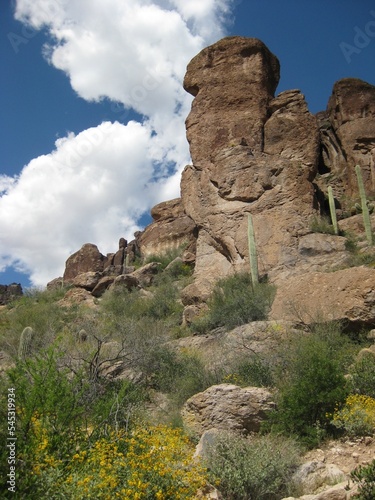 Rocky Hoodoos along Peralta Trail in Arizona 