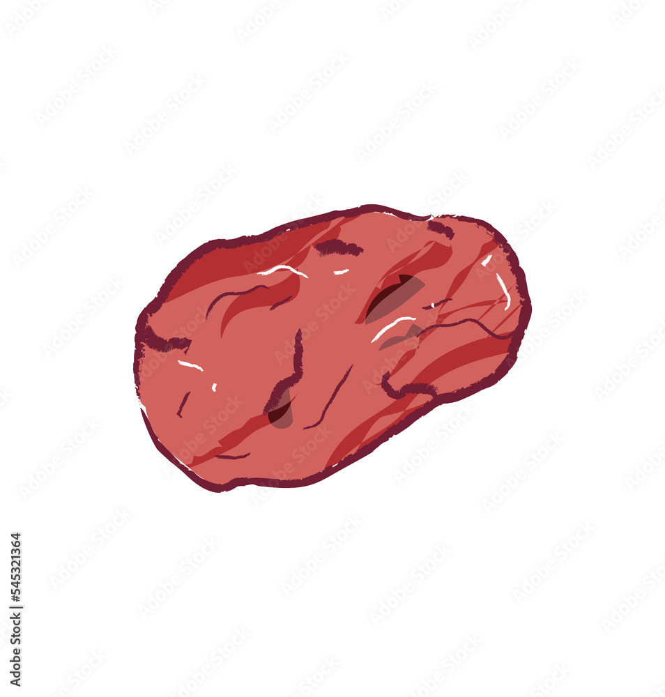 Whole red dates in flat illustration art design Whole red dates in flat illustration art design
