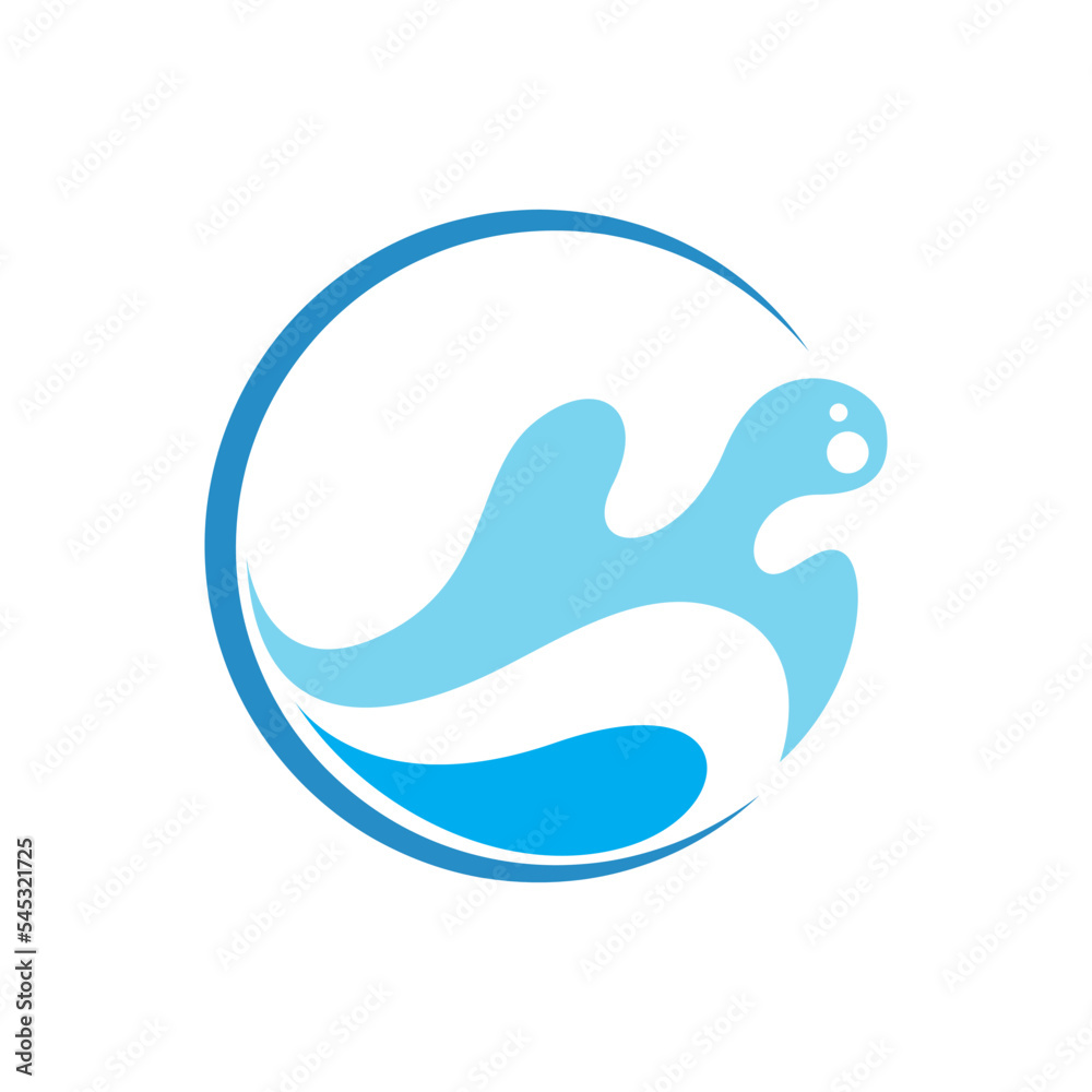 Sea wave logo icon Sea wave logo icon