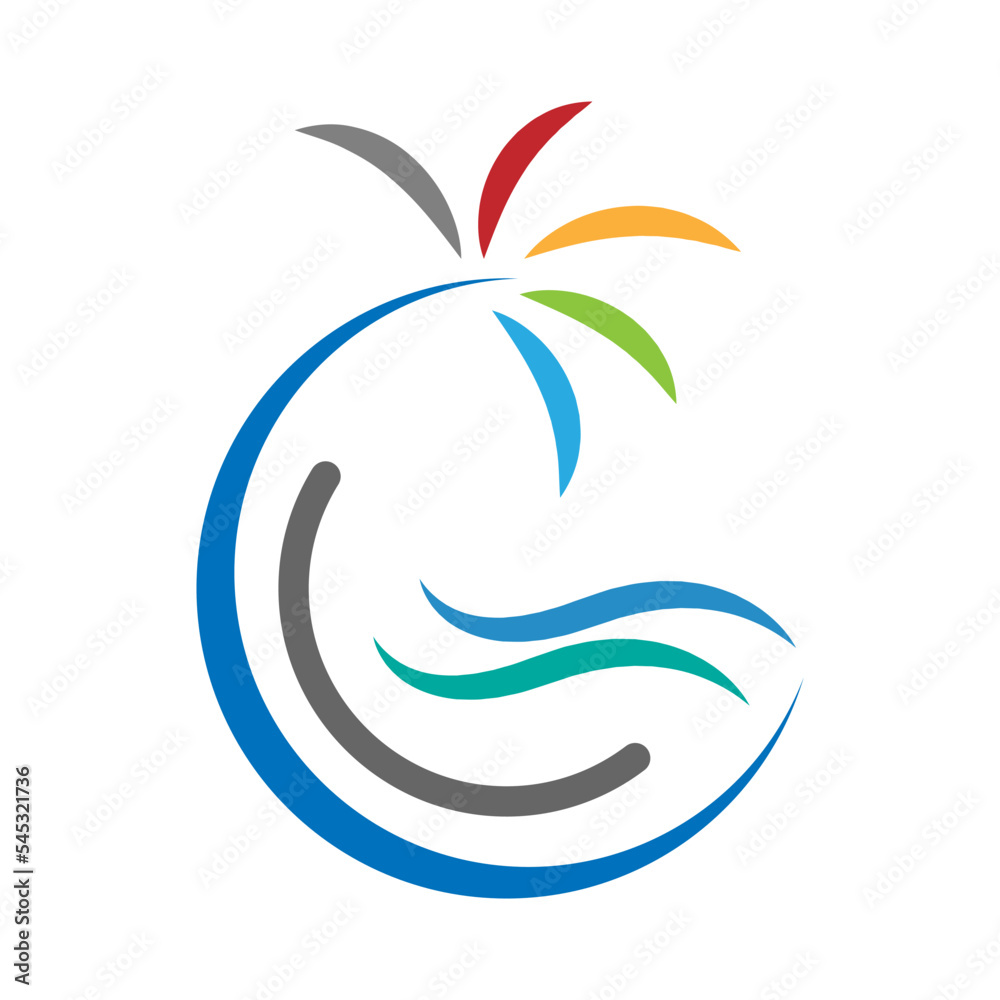 Sea wave logo icon