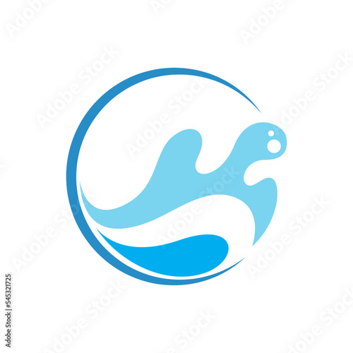 Sea wave logo icon