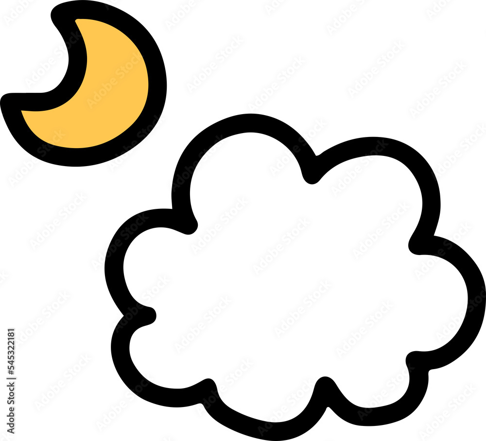 hand draw weather element hand draw weather element