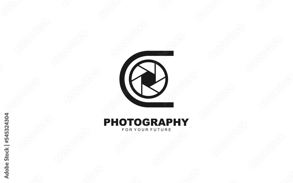 C logo photography for branding company. camera template vector illustration for your brand. C logo photography for branding company. camera template vector illustration for your brand.