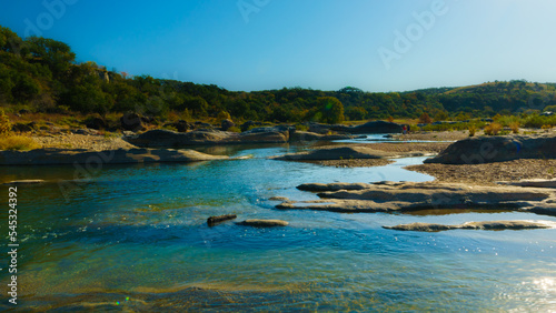 Fall at Pedernales Falls State Park in Blanco  Texas  Texas Hill Country 