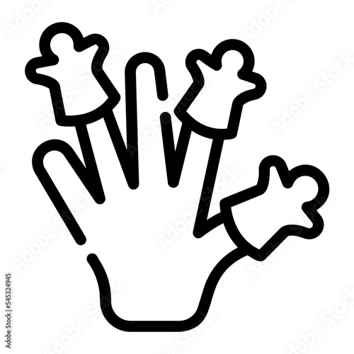 puppet show line icon