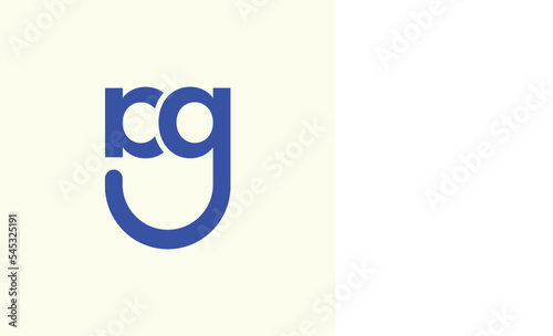 letter ag smile logo vector