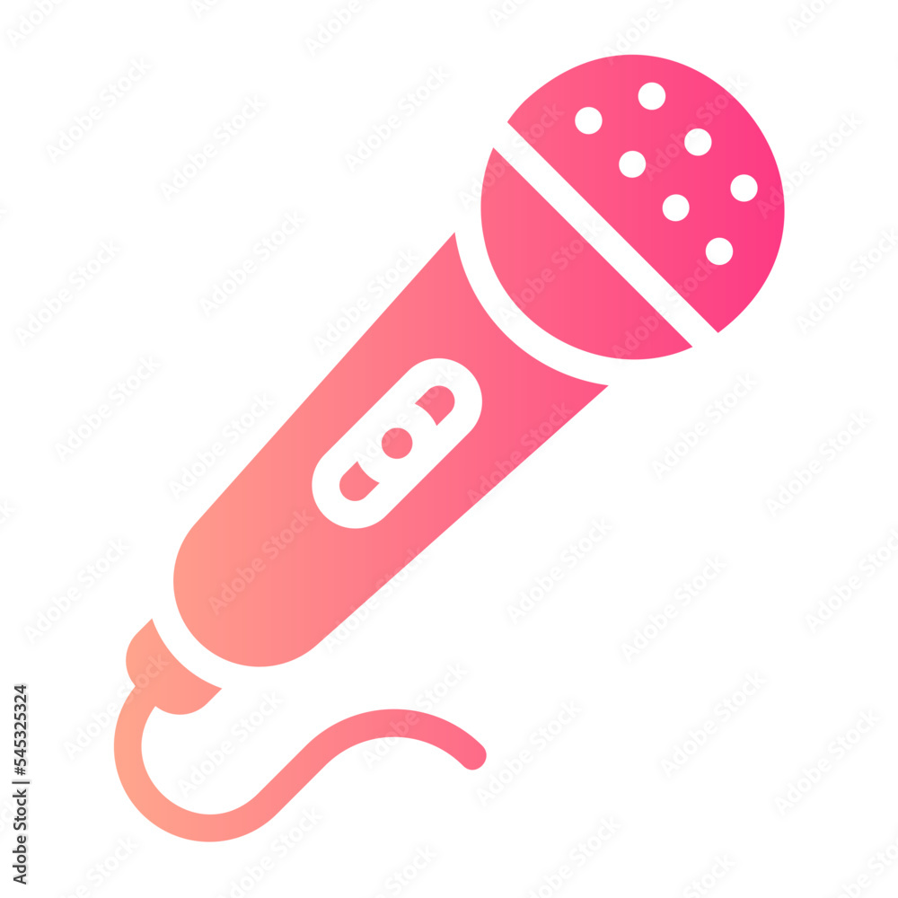 microphone gradient icon microphone gradient icon