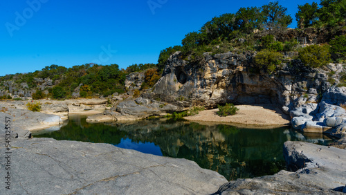 Fall at Pedernales Falls State Park in Blanco, Texas (Texas Hill Country)