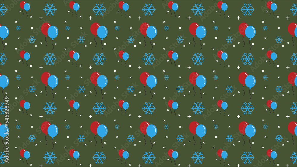 Green Merry Christmas Pattern Green Merry Christmas Pattern