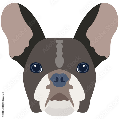 Premium flat icon design of dog 