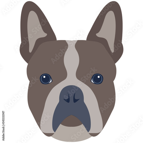 Premium flat icon design of dog 